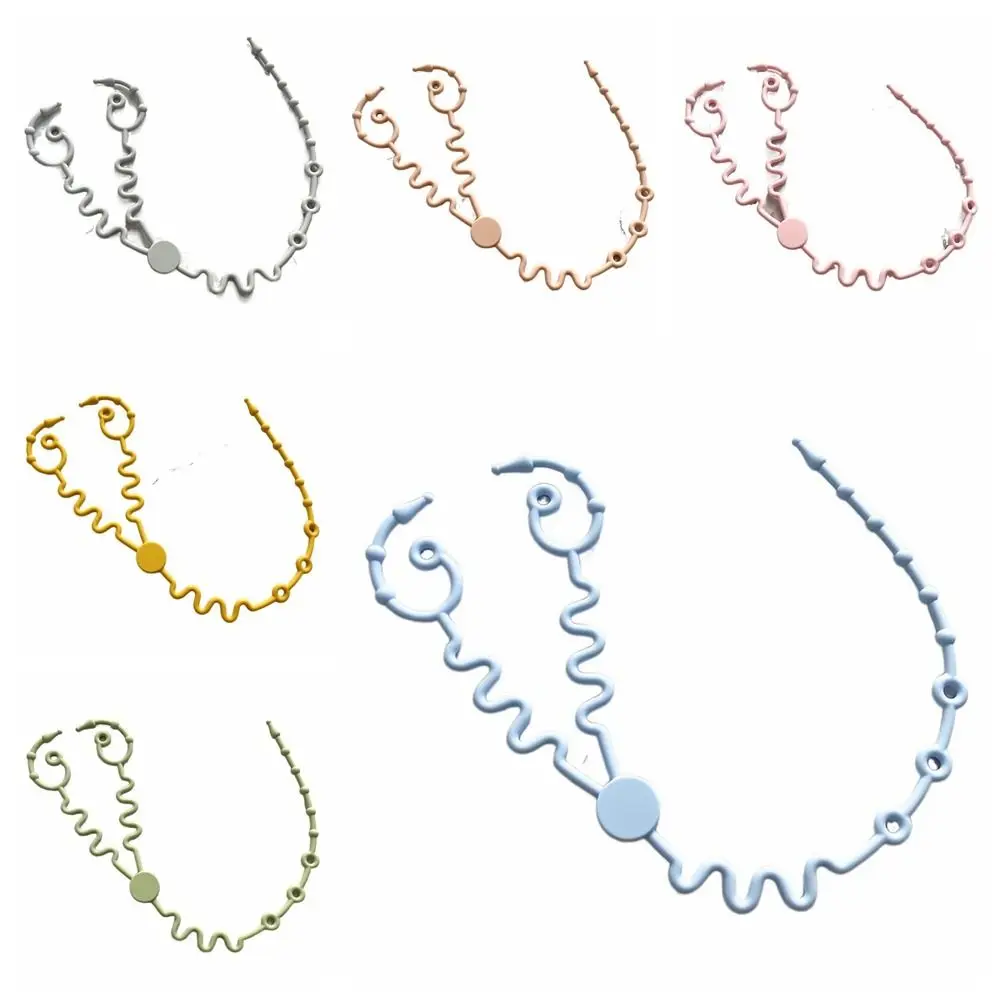Portable Silicon Nipple Anti-drop Chain Adjustable Safety Baby Pacifier Chain Stroller Accessories Double Head