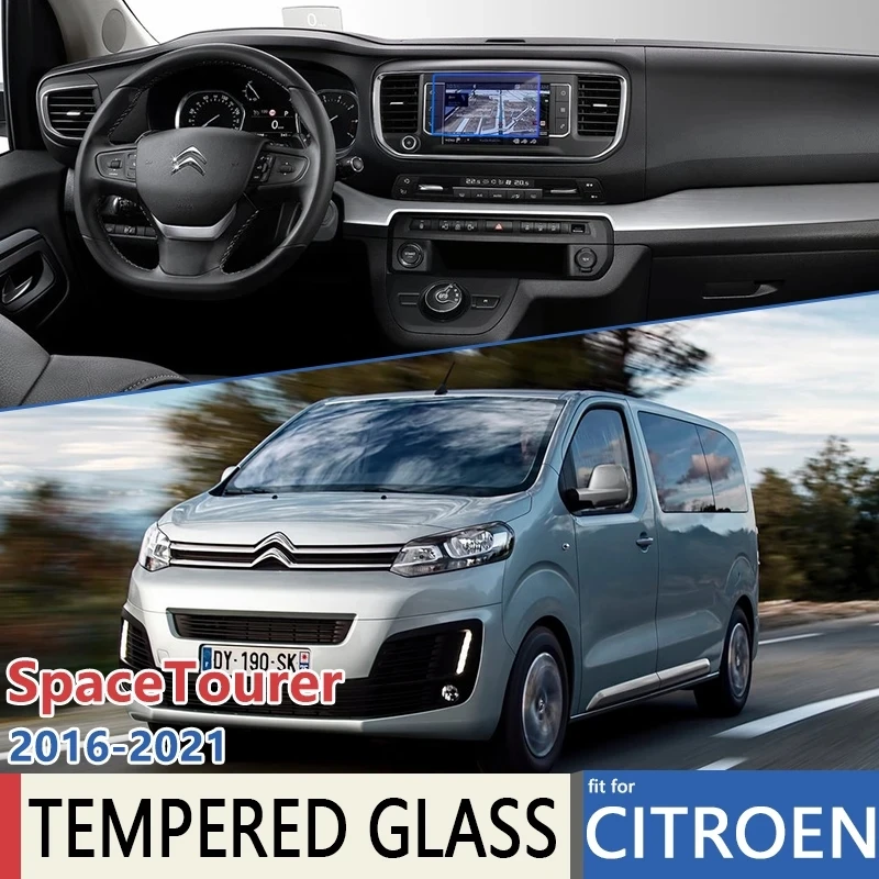 

Для 7-дюймового автомобильного навигатора Citroen SpaceTourer MK3 2017 ~ 2021, автомобильная навигация, сенсорная полноэкранная защита, аксессуары из закаленного стекла