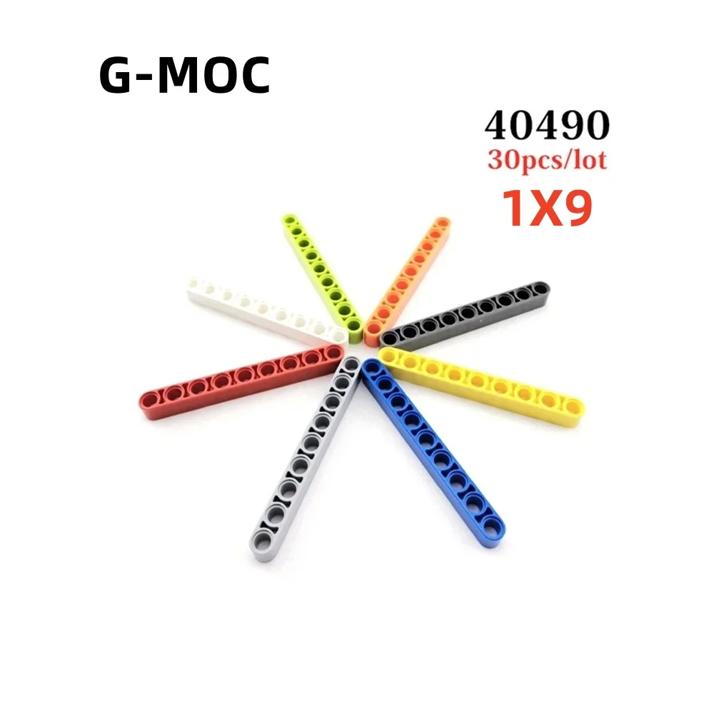 

G-MOC 30 шт./лот строительные блоки 40490 высокотехнологичные 1x9 отверстия подъемный автомобиль сборные частицы DIY Развивающие блоки детские игрушки