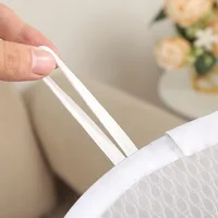1Pc Cartoon Foldable Laundry Basket Large Capacity Organizer Basket for Household Dirty Clothes Nylon Mesh Bag for Toy Storage 4