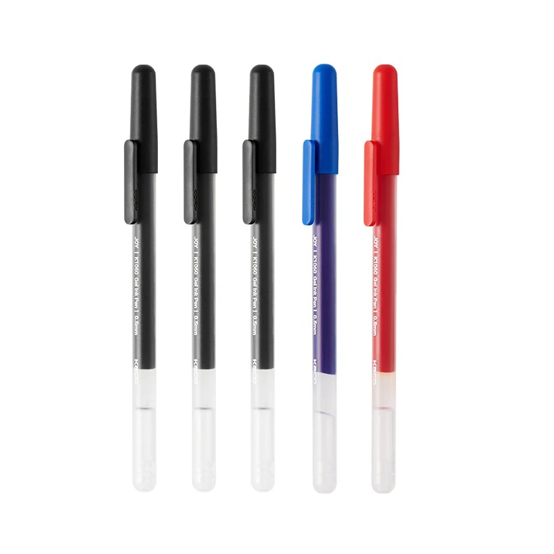 KACO JOY Kawaii Cap Gel Pen Large Capacity 160M Black Blue