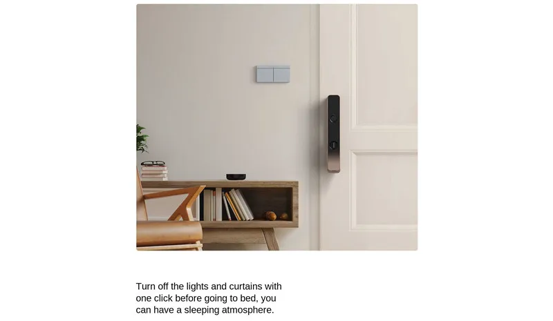 H1M Smart Wall Switch With Neutral MARS-Tech 6 Colors Wireless Key Light Switch