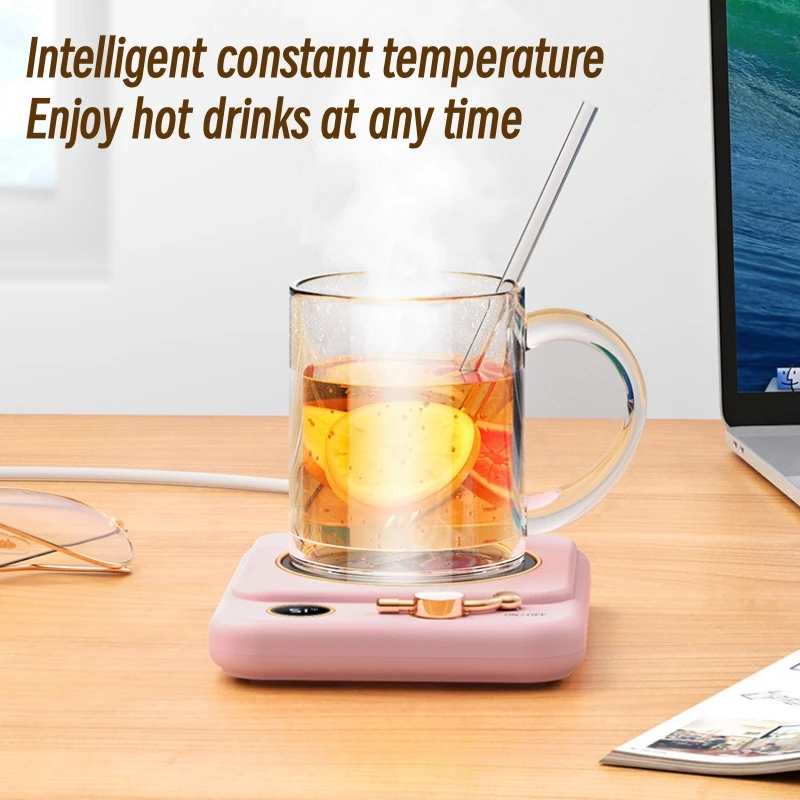 Coffee Cup Warmer Electric Mug Heater 220V Constant Temperature 55/65/75℃ Heated Coaster For Milk Tea Water Heating Pad Warm Mat