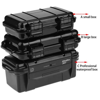 Waterproof Case 3 Types Outdoor Shockproof and Pressure proof Waterproof Sealed Box Survival Storage Case Outdoor Storage Case 1