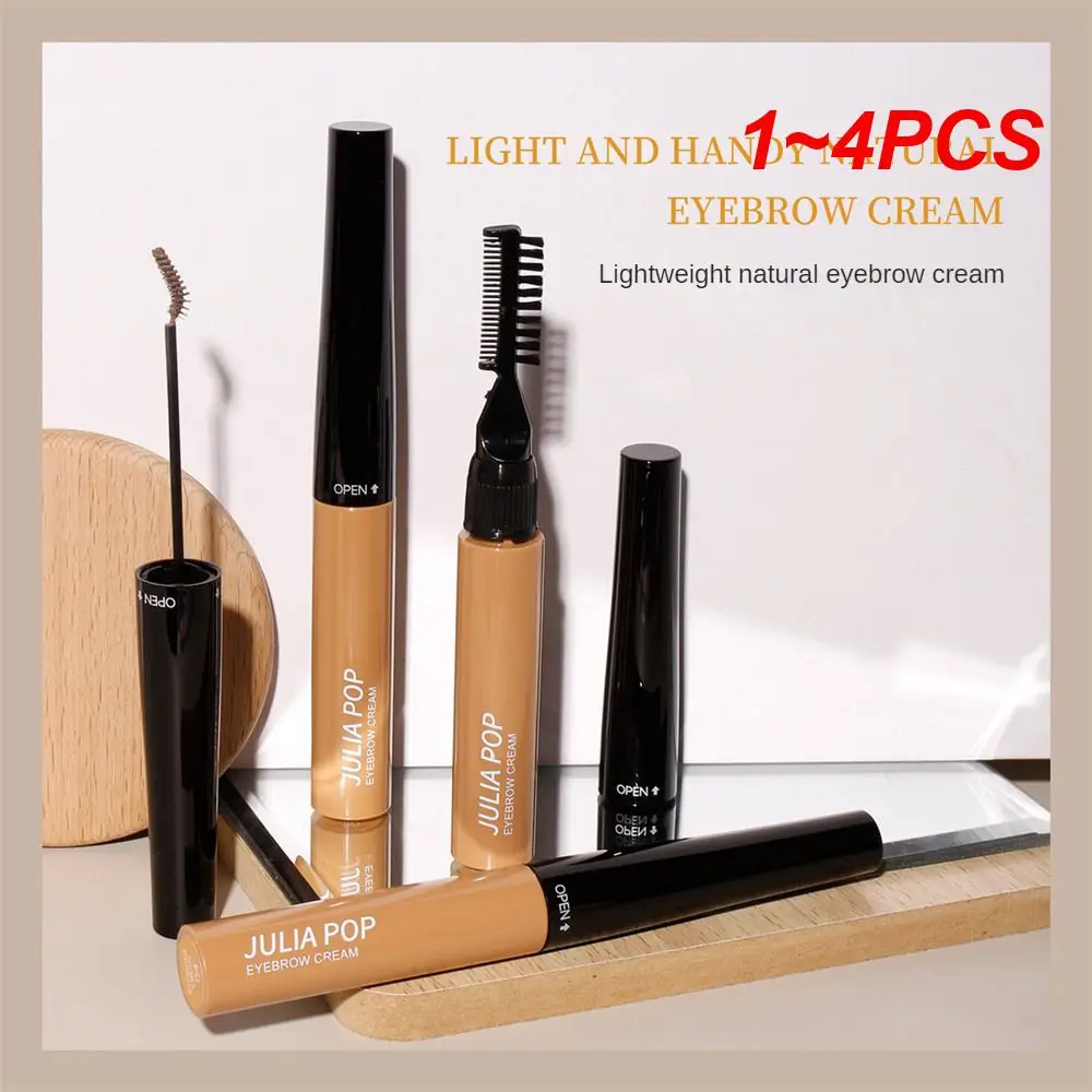 

1-4 шт., натуральная маленькая и удобная Многофункциональная кисть для бровей