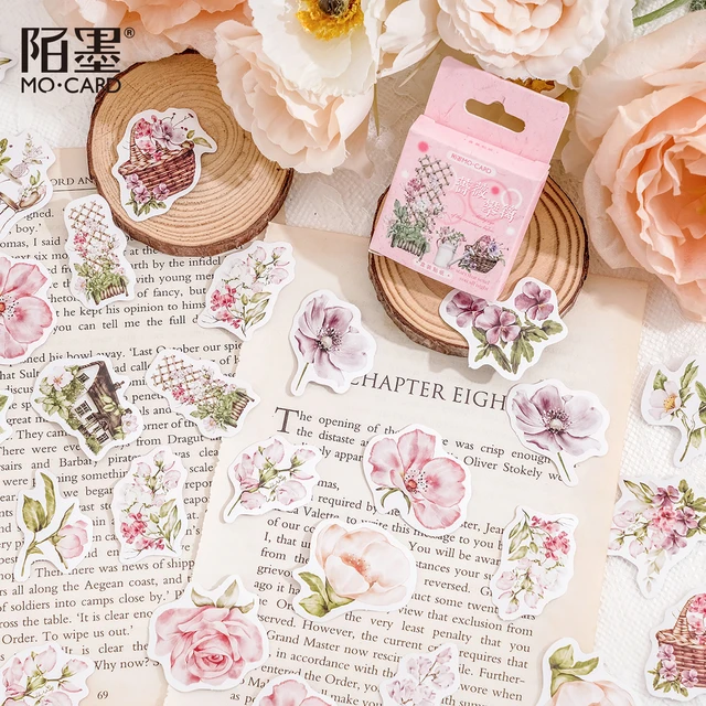 100Pcs Floral Decorative Plant Stickers Vintage Natural Flower Stickers for  Scrapbooking Adhesive Watercolor Aesthetic - AliExpress