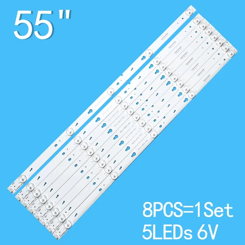 LED backlight bar For 55FS3750LBAA 55FS3750 L55F3303B D55A710 LD55A810L 55S100 L55F3800A TOT_32F3800A_2X5 YHB-4C-LB3205-YHEX1 8pcs 5leds 6v 570mm for 55 tv tot 32f3800a yhf 4c lb3205 yhex1 yha 4c lb3205 yhex1 040815 rg7xfw d55a710 l55s4700fs l55s3900