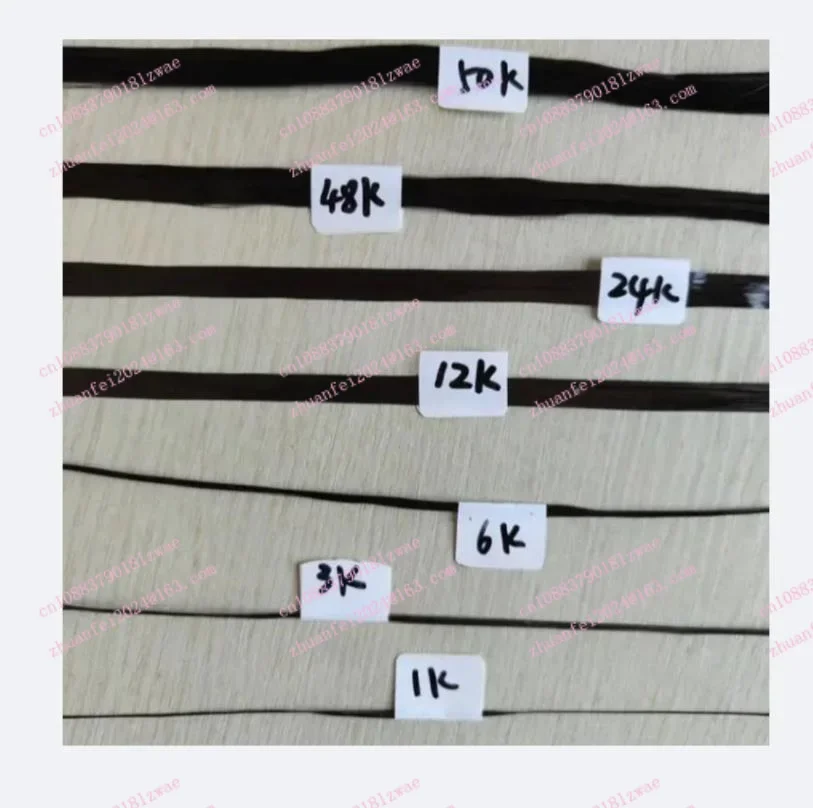Lenght 30m 1K 3K 6K 12K 24K 48K 50K Carbon Fiber Fibre Tow Filament Yarn Thread Tape