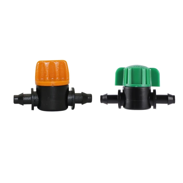 5 Dcs 4/7 Mm -Es Tömlő Miniatűr Szelep Waterstop Vég Csatlakozó Víz Leállt A Vezérlőkertet Kerti Farm Virágos Öntözés