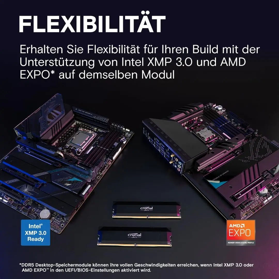 Crucial 32GB (2x16GB) DDR5-5200 CrucialのDDR5-5200メモリ、16GBと