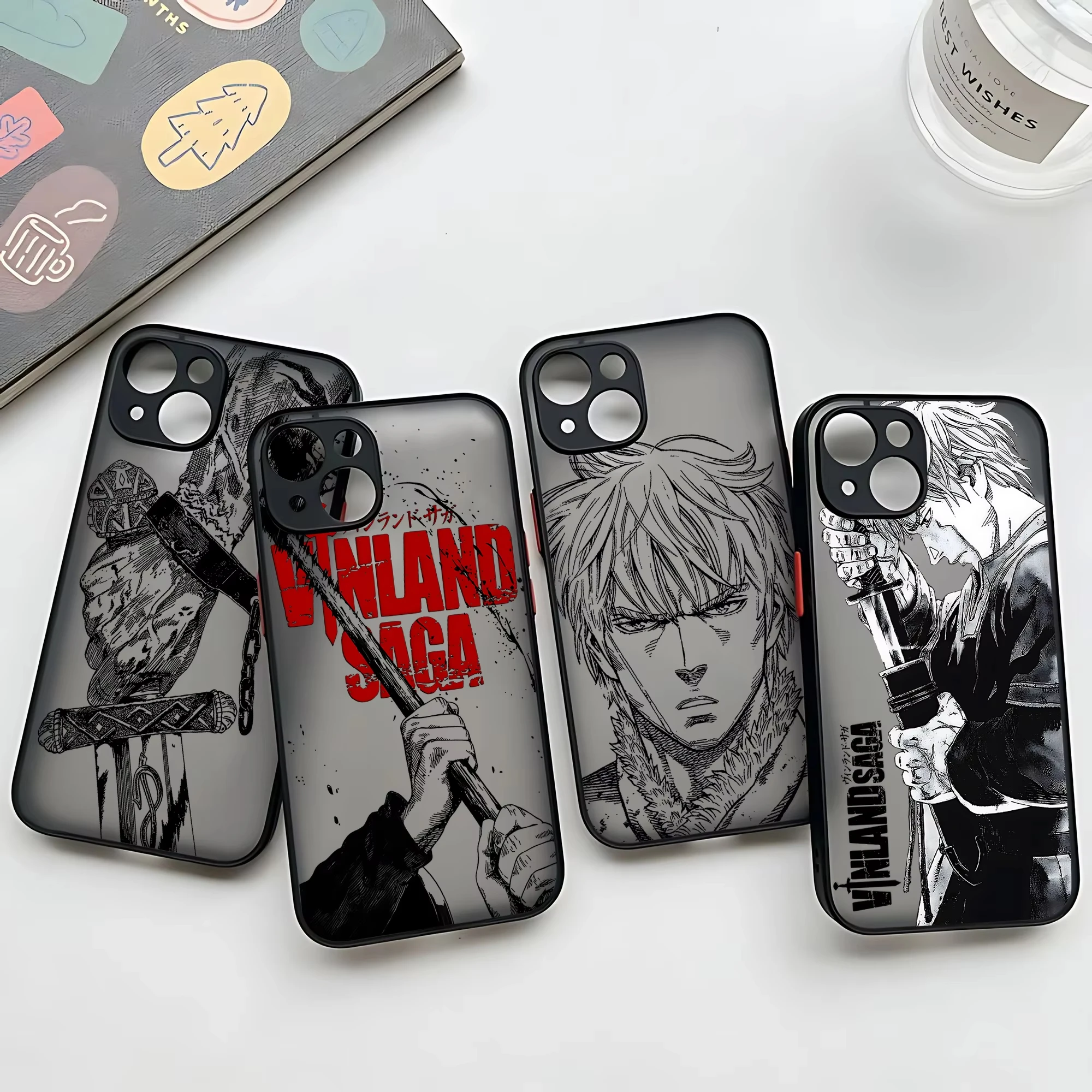 Vinland Saga Anime Black Matte Phone Case