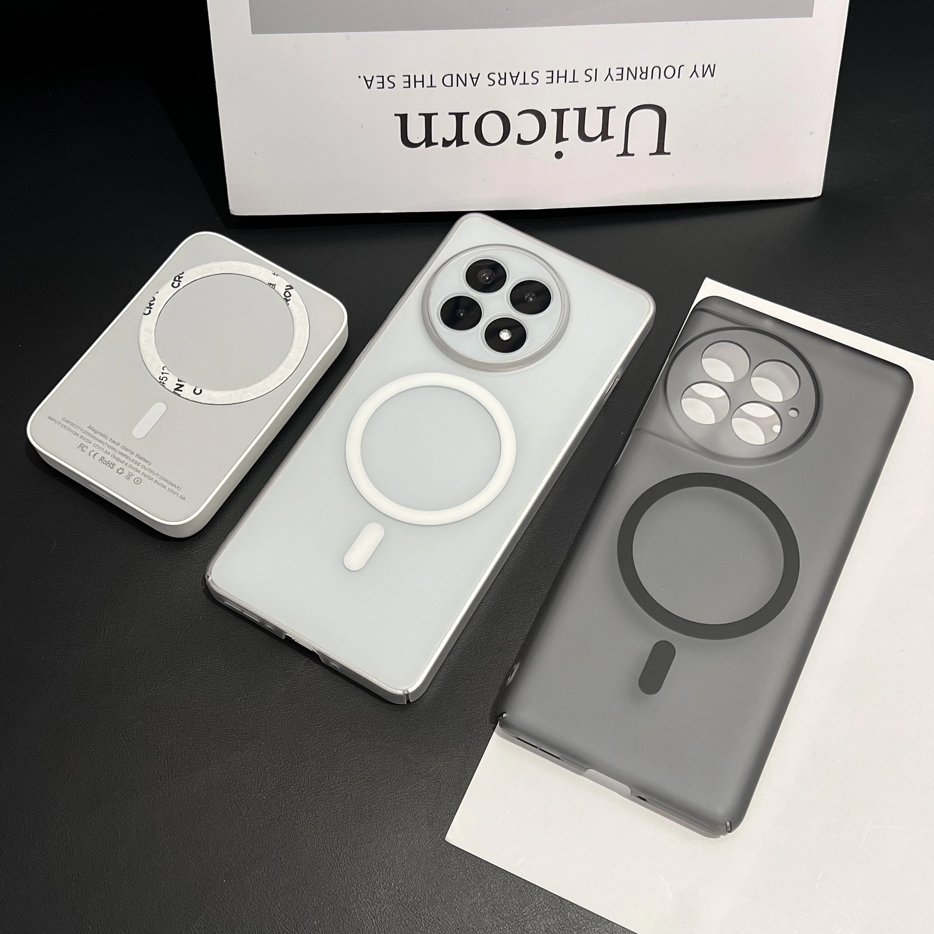 Magnetic Ultra Thin Translucent Shockproof Case with Matte Finish