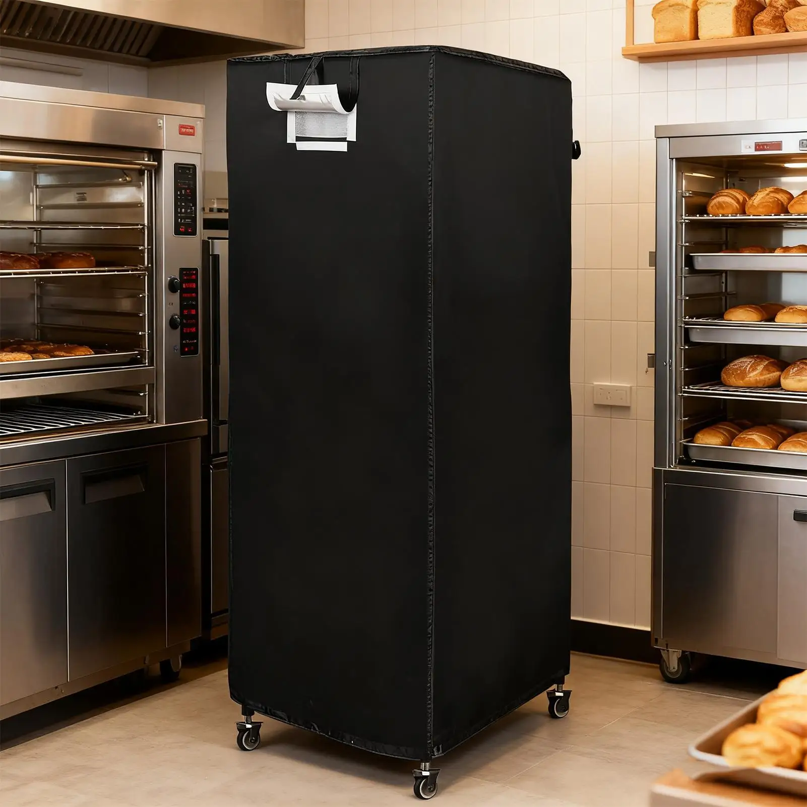 Baking Rack Cover Dustproof Waterproof Home Supplies With Zipper Pan Sheet Rack Cover For Home Kitchens Fall Winter Summer Daily