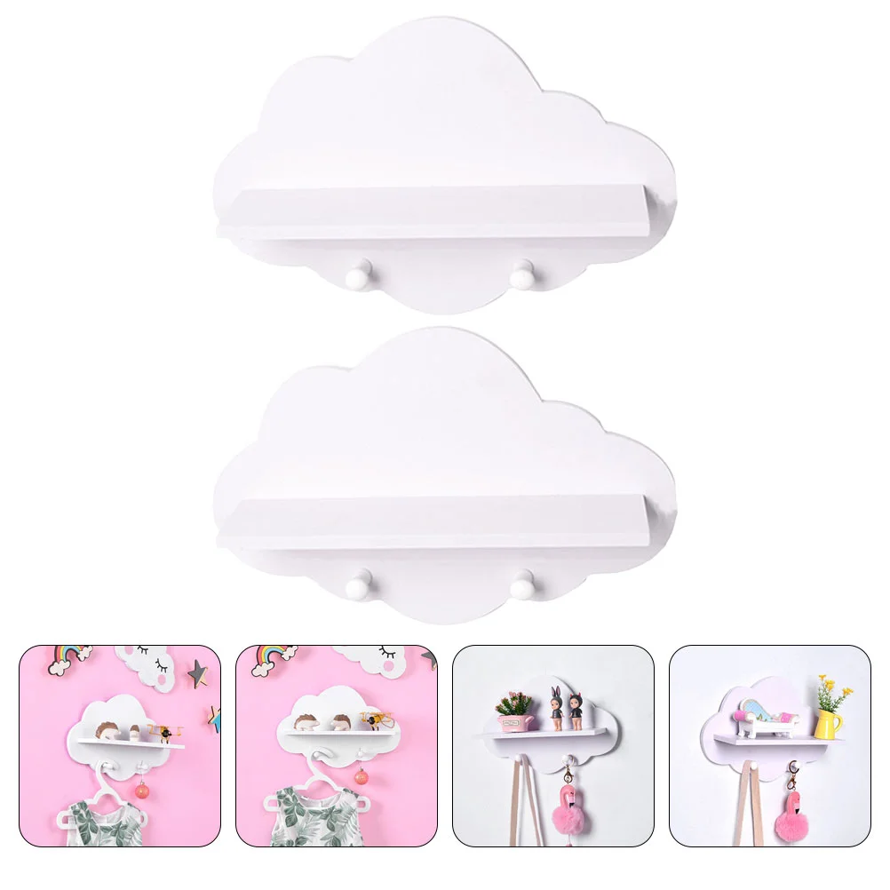 

2 Pcs Shelf Kitchen Seasoning Shelf Bathroom Storage Shelvess