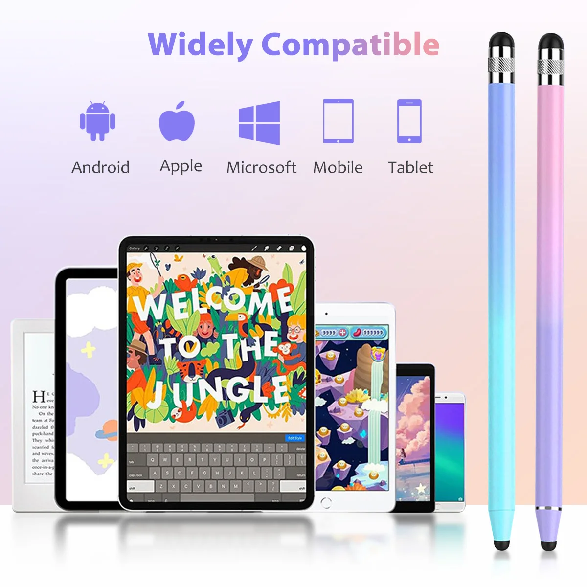 Enhanced Touch Screen Stylus Pens with Dual Tips for Precision and Sensitivity