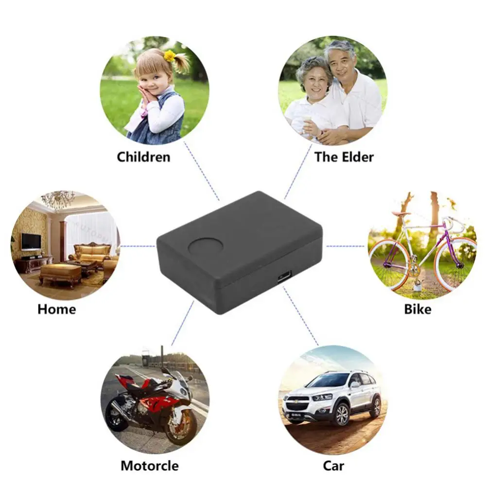 N9 Car GPS Mini Tracker Real Time Tracking Monitor Anti-Theft Anti-lost Locator Strong Magnetic Mount SIM Message Positioner