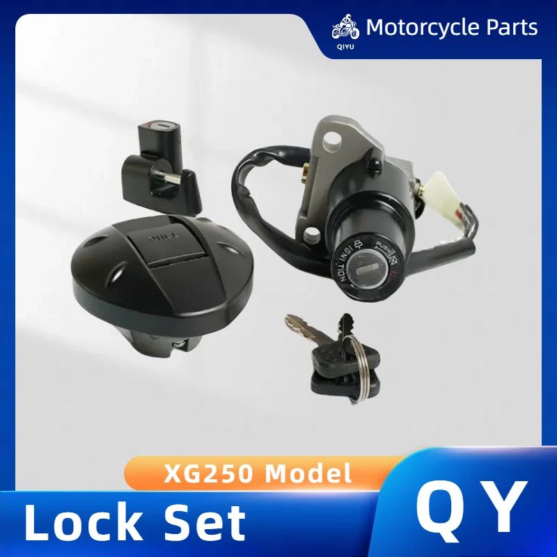 

Ignition Switch Start Fuel Oil Petrol Tank Gas Cover Cap Lock Helmet Safety Set w/ Keys For Yamaha Tricker XG250 XG 250 Motor
