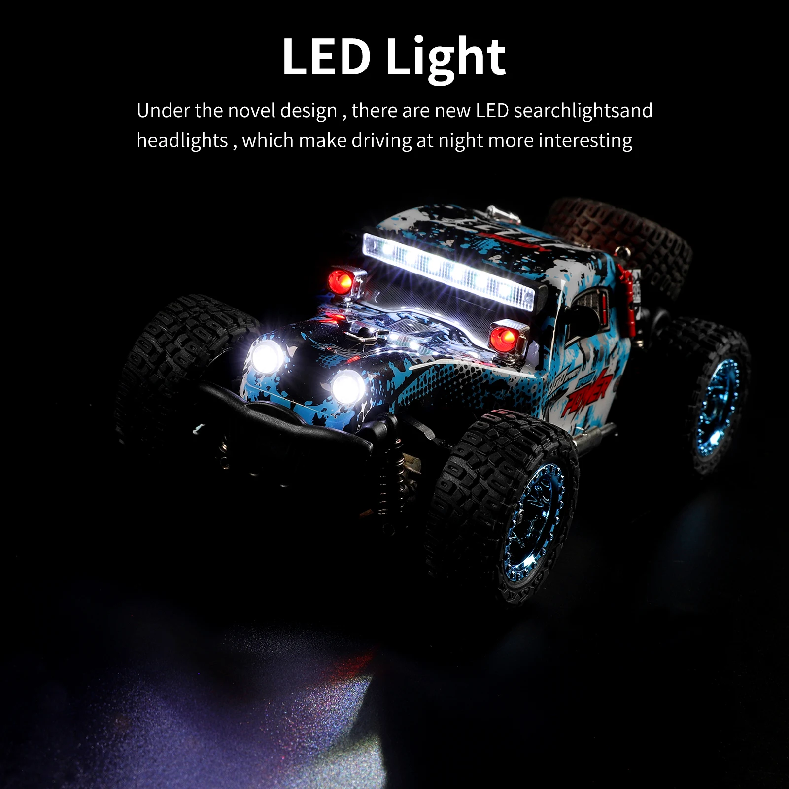 Wltoys 284161 1:28 4wd-子供用ライト付き車,ラジコンオフロード