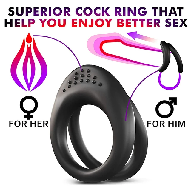 Sinds cabine markering Sex Toys Double Cock Ring Ball Strap Get Hard Last Longer Penis Ring  Enlarger For Couples Party Toys - Party & Holiday Diy Decorations -  AliExpress