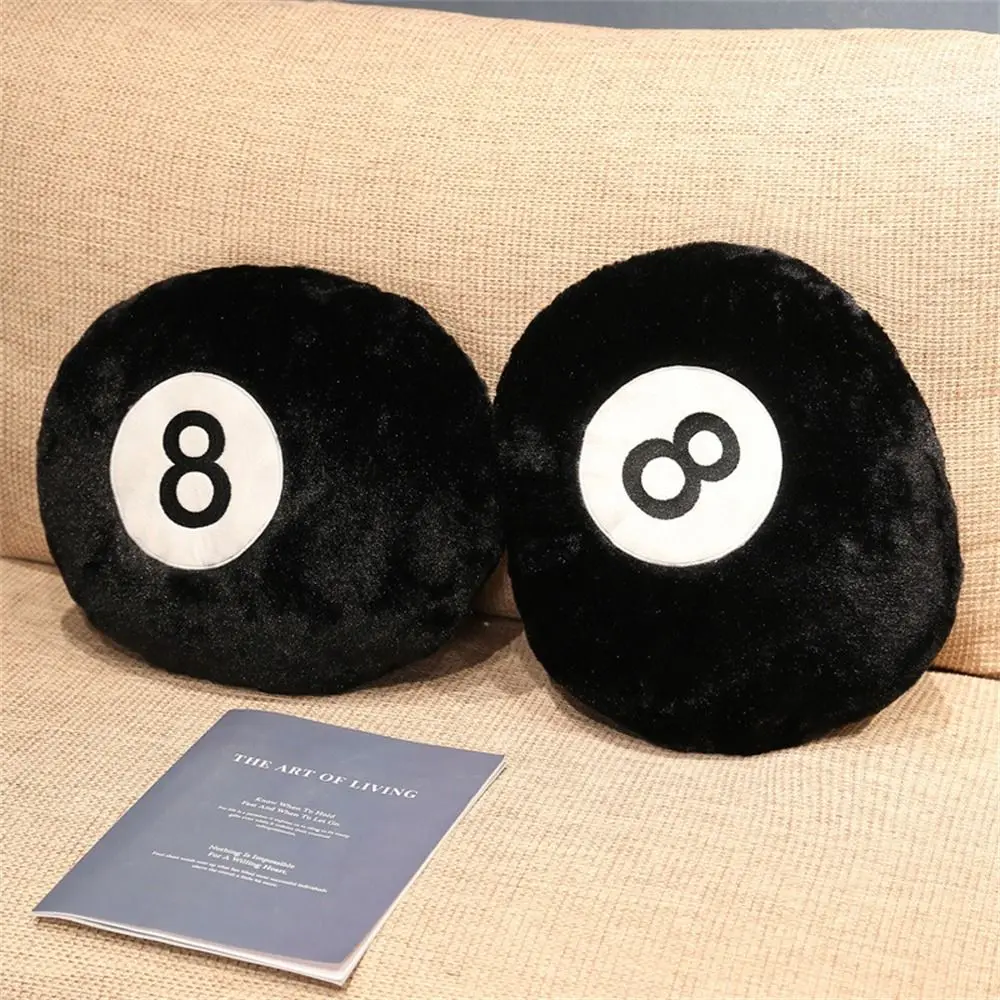 35/50CM Stuffed  Eight Balls 8 Ball  Pillow Simulation Billiards  Toys Billiards 8 Ball  8 Ball Plushies