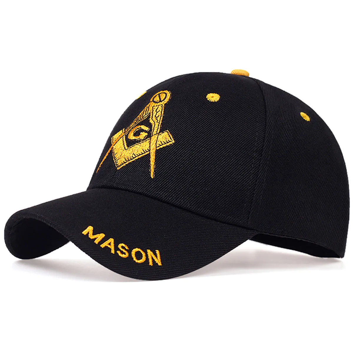 Unisex AVG Brim MASON Baseballkappen mit Stickerei, für Frühling und Herbst, für den Außenbereich, verstellbare Freizeithüte, Sonnenschutzhut – Detail 1