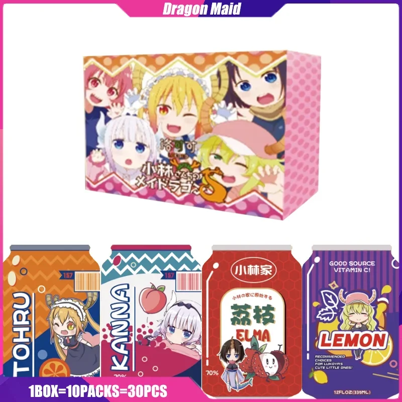 

LOCOCO Miss Kobayashi's Dragon Maid Cards Mistery Box Games Booster Box Anime Figure Playing Cards Toys Birthday Gifts for Girls