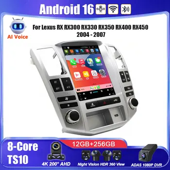 Radio para Auto con Carplay para Lexus RX RX300 RX330 RX350 RX400 RX450 2004 - 2007, Reproductor Multimedia, GPS, Navegación, Unidad Principal Estéreo 1