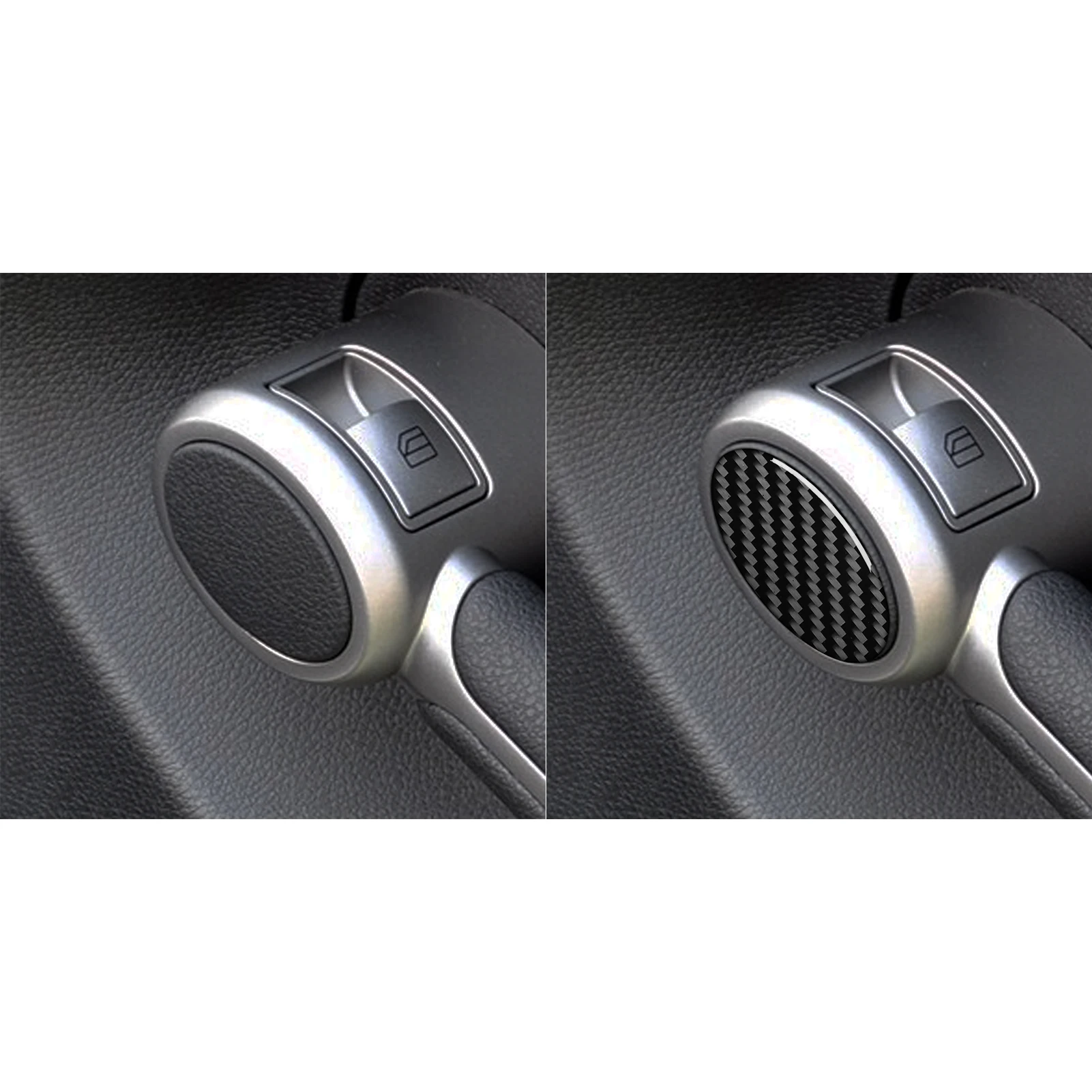 진짜 카본 파이버 자동차 액세서리 도어 핸들 커버 소프트 스티커 (메르세데스 벤츠 SLK R171 2004 2005 2006 2007 2008 2009 2010 용)