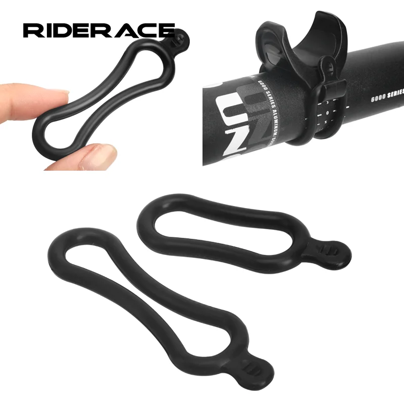 4pcs Compact Silicone Rubber Ring Bicycle LED Headlight Flashlight Head Fixing Parts Band MTB Bike Cycling Accessories RR7395 bicycle headlight strap