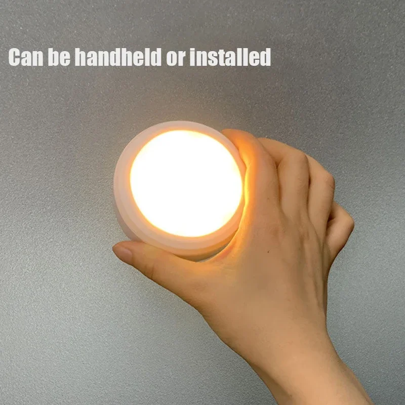 LED Wall Lamp Wireless Remote Control Night Light Bedside Timing Lamp Round Cabinet Adjustable Brightness Corridor Lighting led light led wall lamp wall light