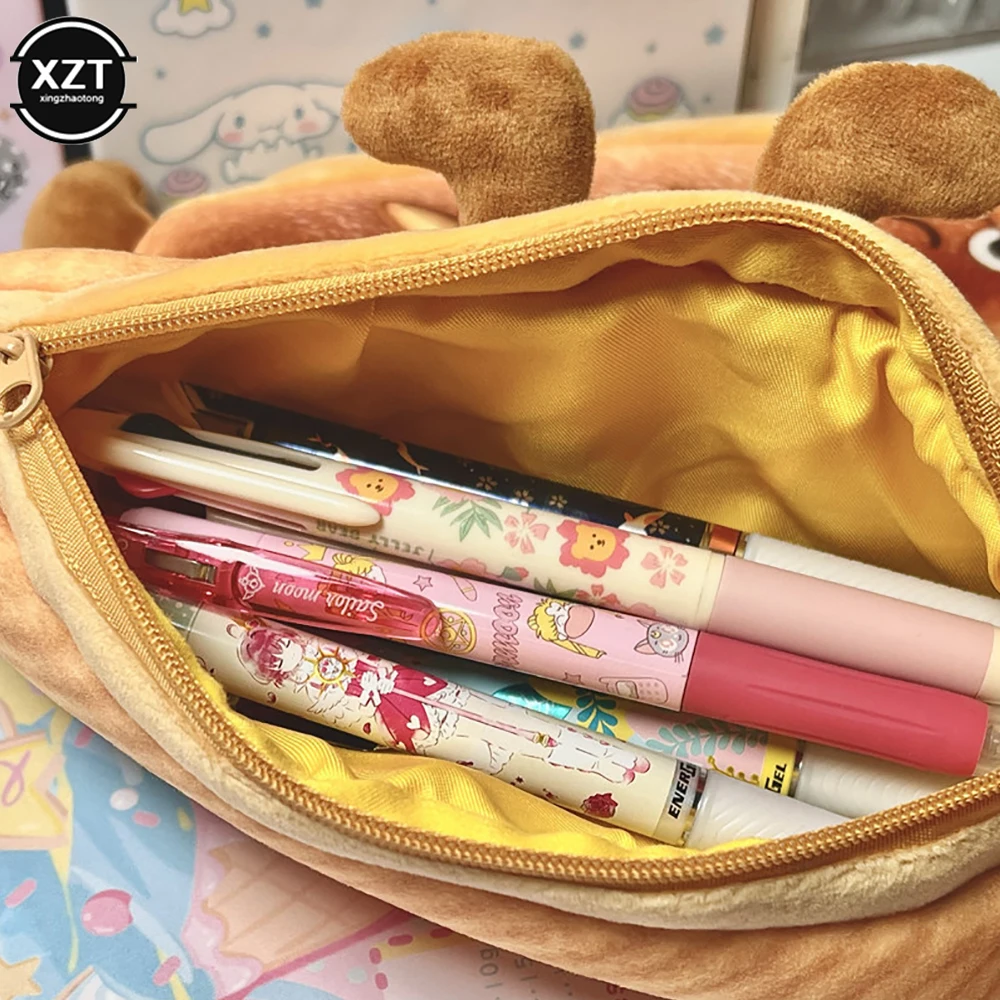 Rilakkuma Face Plush Pen Pouches