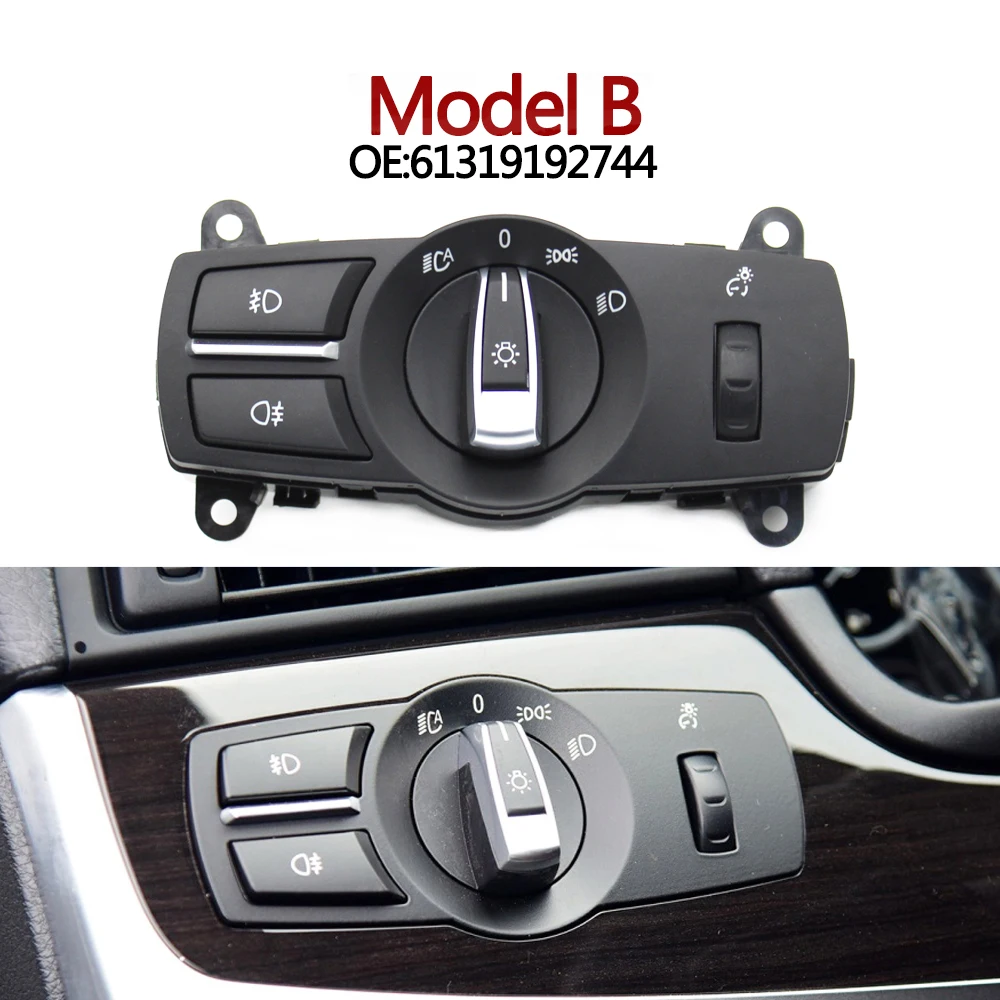 Interrupteur Feux De Toit BMW X5 X6 E70 E71 - Bouton Noir Référence 9225947 - Pièce D'occasion