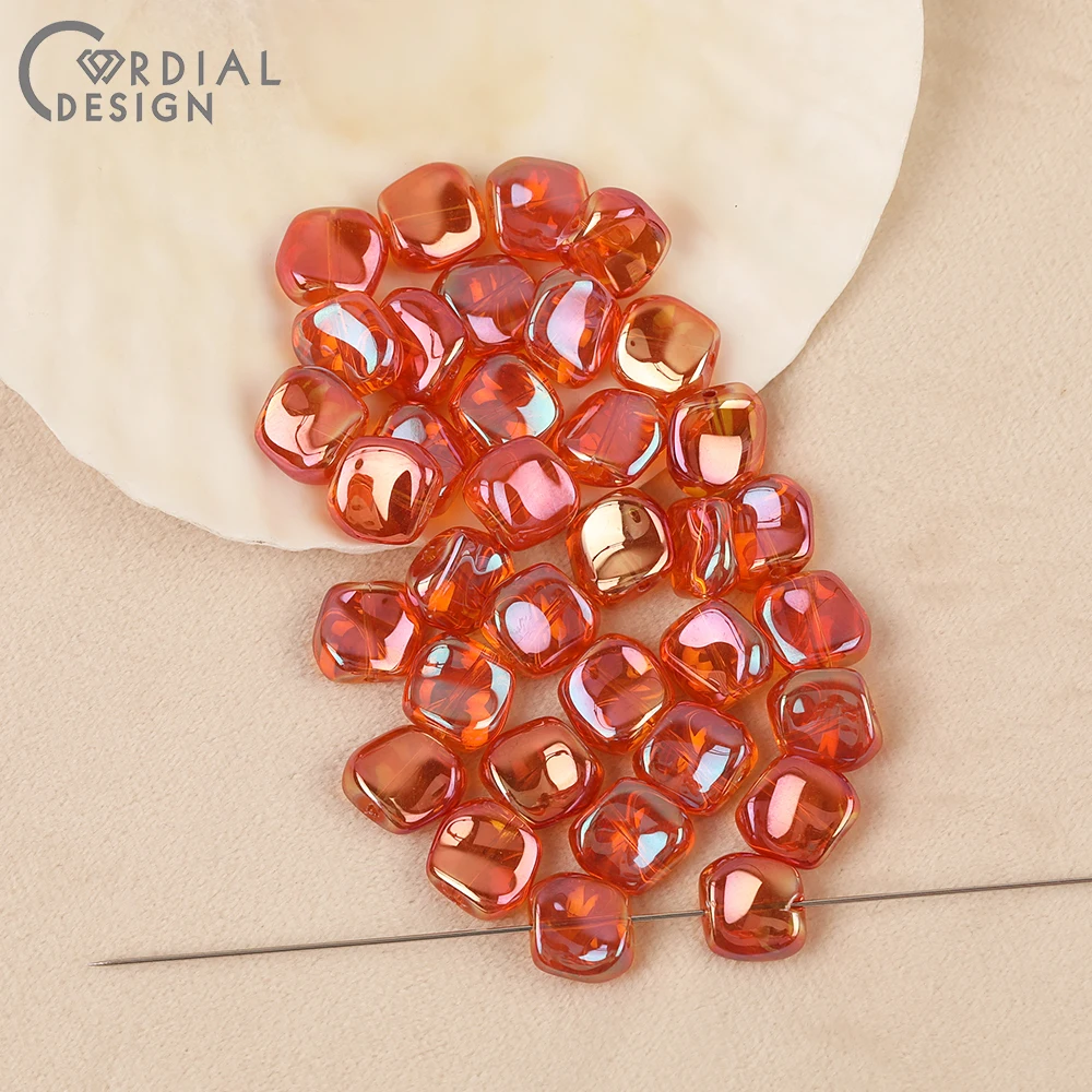 Cordial Design 11*11MM 300pcs DIY Glass Bead/Geometry Shape/Hand Made/Aurora Effect/Beads Making/Jewelry Findings & Components 41 Cordial Design 11*11MM 300pcs DIY Glass Bead/Geometry Shape/Hand Made/Aurora Effect/Beads Making/Jewelry Findings & Components - cordial