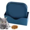 8PC Pet Food Bowl Set Pet Cats Dogs Square Feeding Bowl Solid Color Bowl Wet And Dry Food Plate For Kitten Puppy Pet Supplies