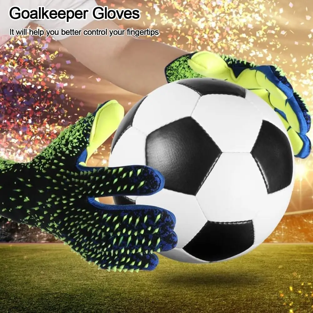 Professional Football Goalkeeper Soccer Gloves Latex Thickened Protection Adults Goalkeeper Soccer Sports Football Goalie Gloves
