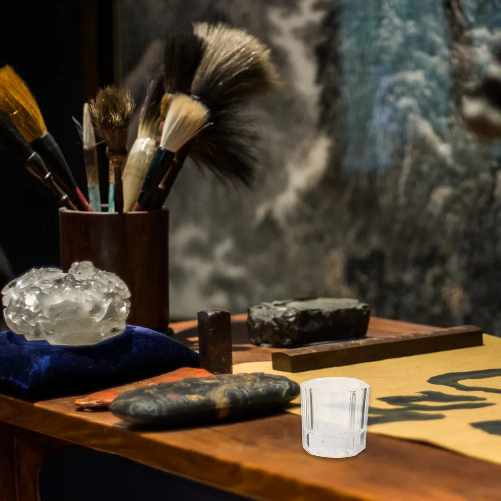 8Pcs 매니큐어 유리 컵 고품질 재사용 가능한 네일 액체 용기 파우더 믹싱 컵 전문 네일 아트 용품