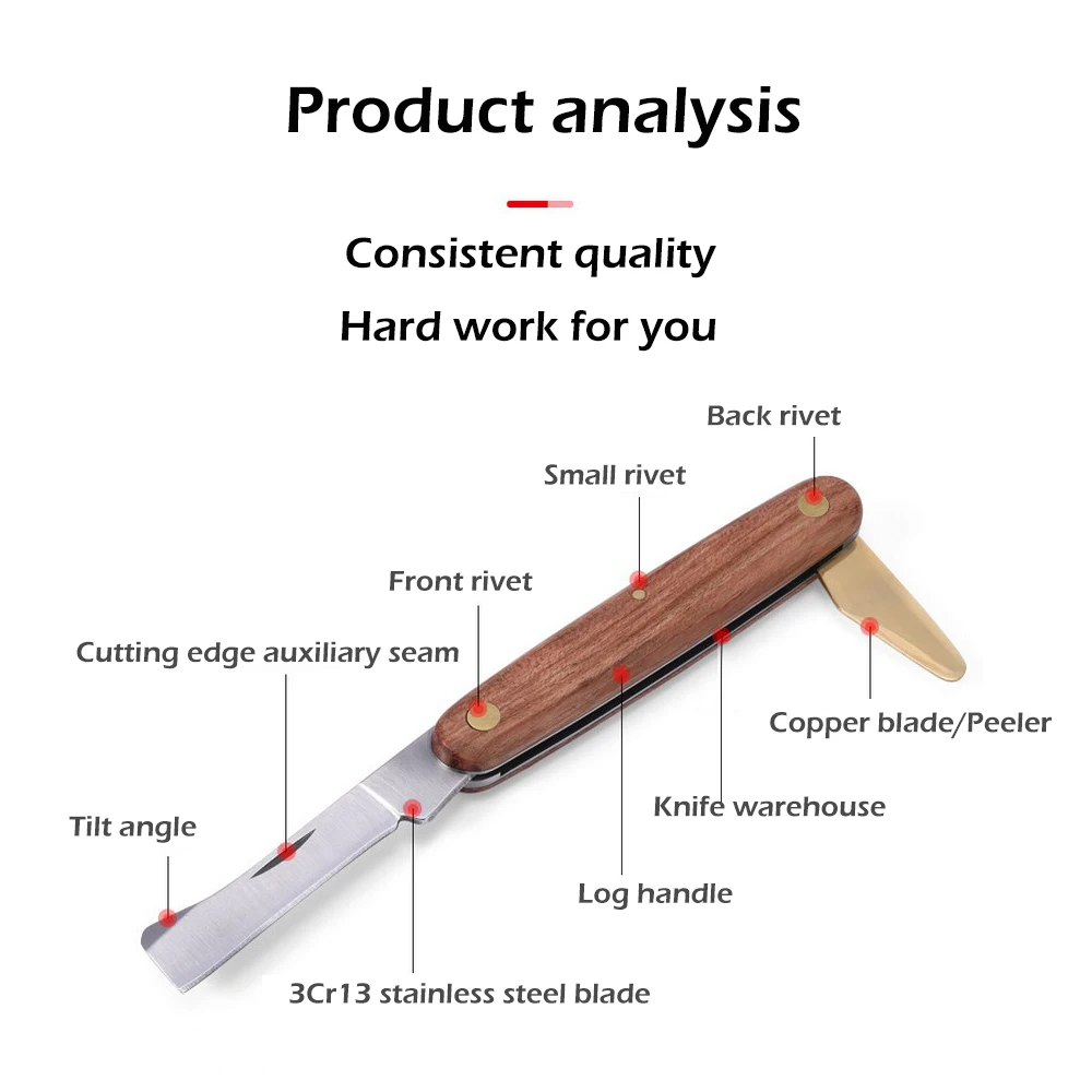 grafting knifeGrafting Knife Foldable Grafting Pruning Knife Professional Garden Grafting Cutter  Stainless Steel Wooden Handle