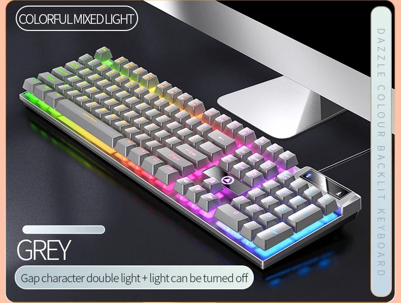 teclado cor correspondência backlit mecânica sentir computador