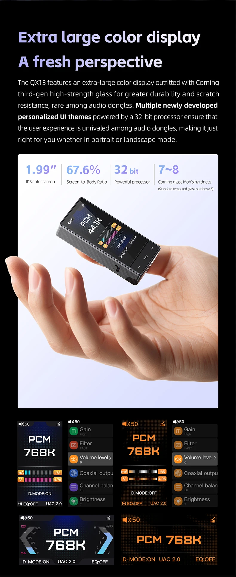 FiiO QX13 8-Channel Dongle DAC 117 Sa3c240341d12469088bdfb24c7f68518T