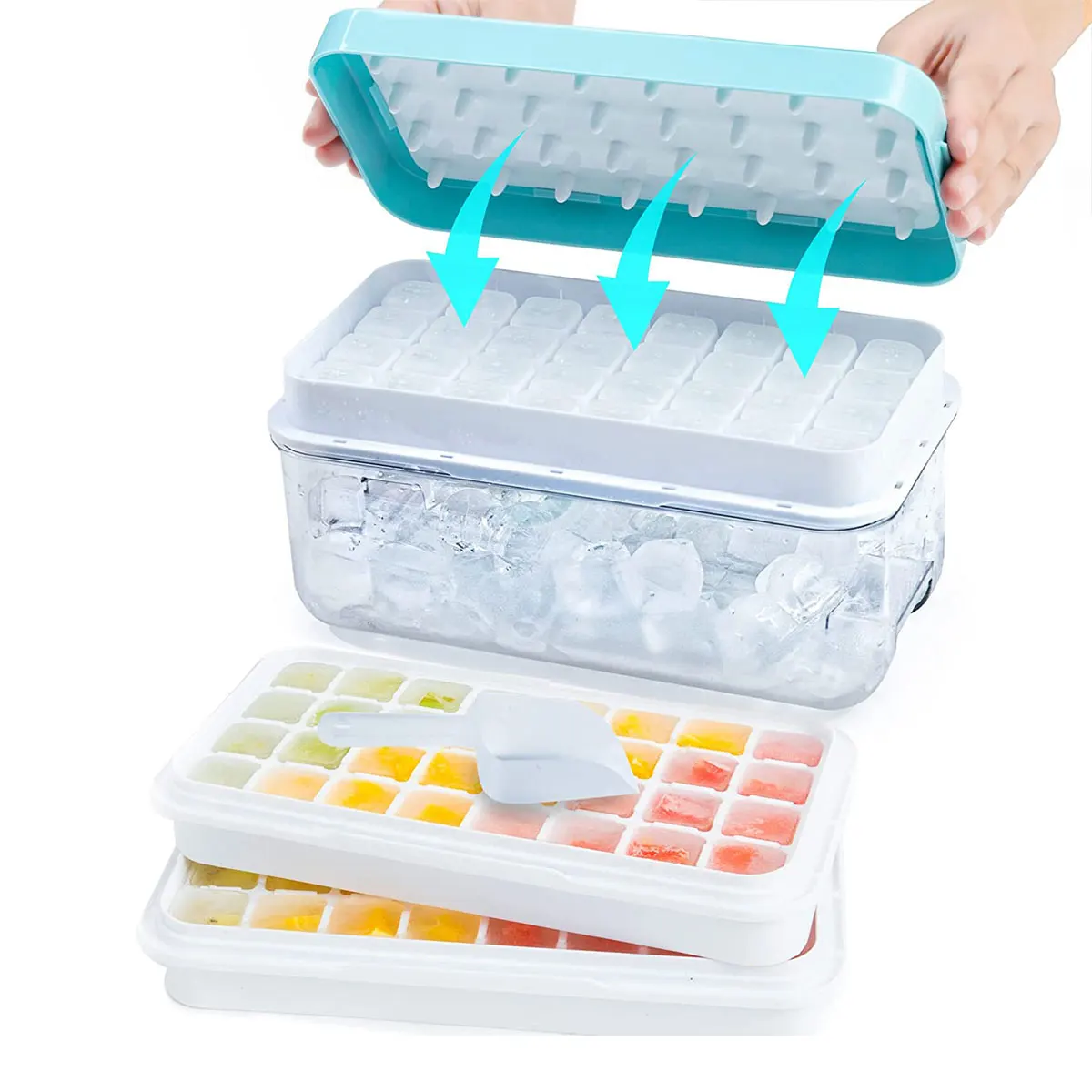 https://ae01.alicdn.com/kf/Sa3c25fc485d04c2a8de234a3700500c1F/Ice-Cube-Tray-for-Freezer-64-Nuggets-Ice-Tray-with-Lid-and-Storage-Bin-Stackable-Easy.jpg