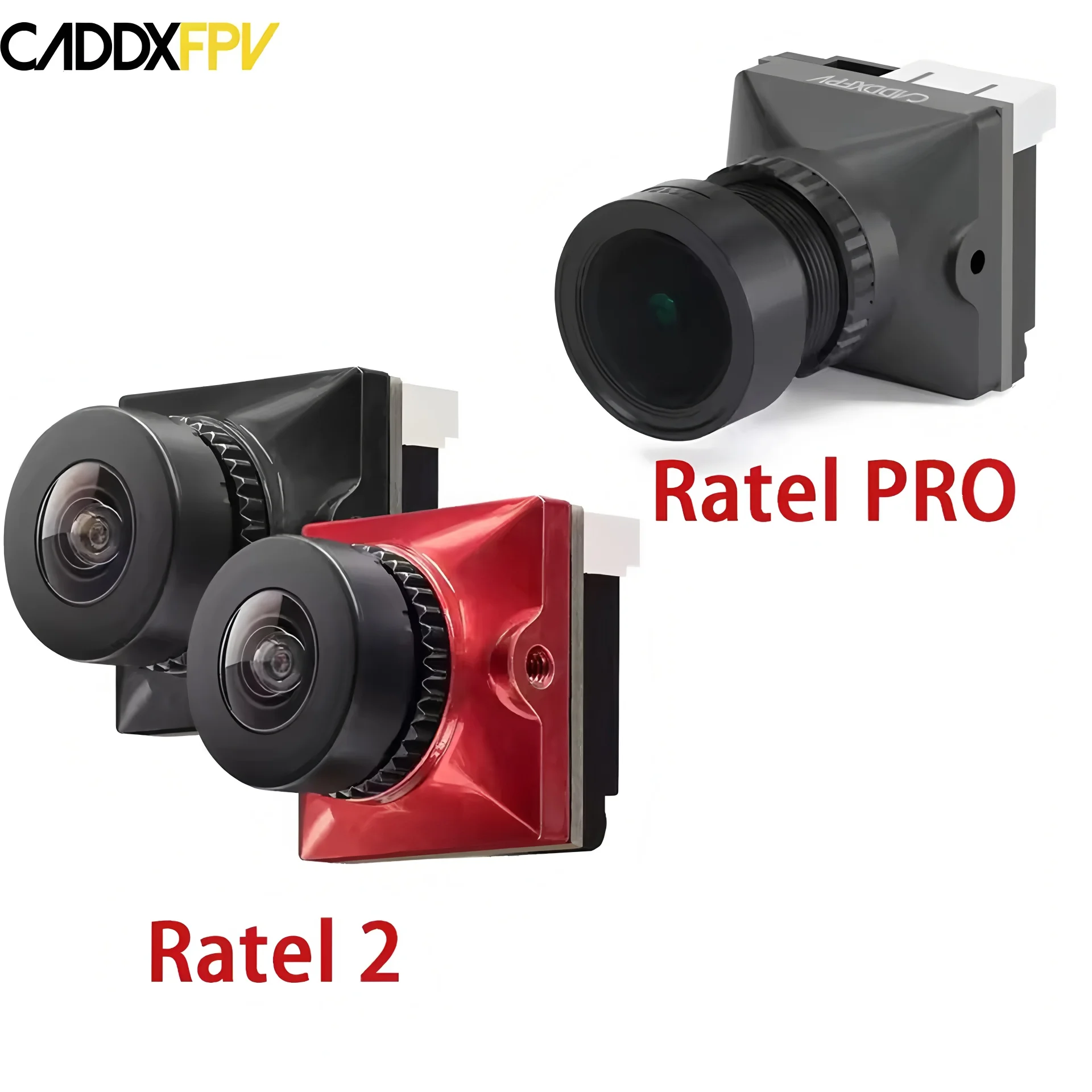 Câble USB CPD Ratel V2 pour caméra FPV enroulé, fiche USB-C et câble tressé noir.