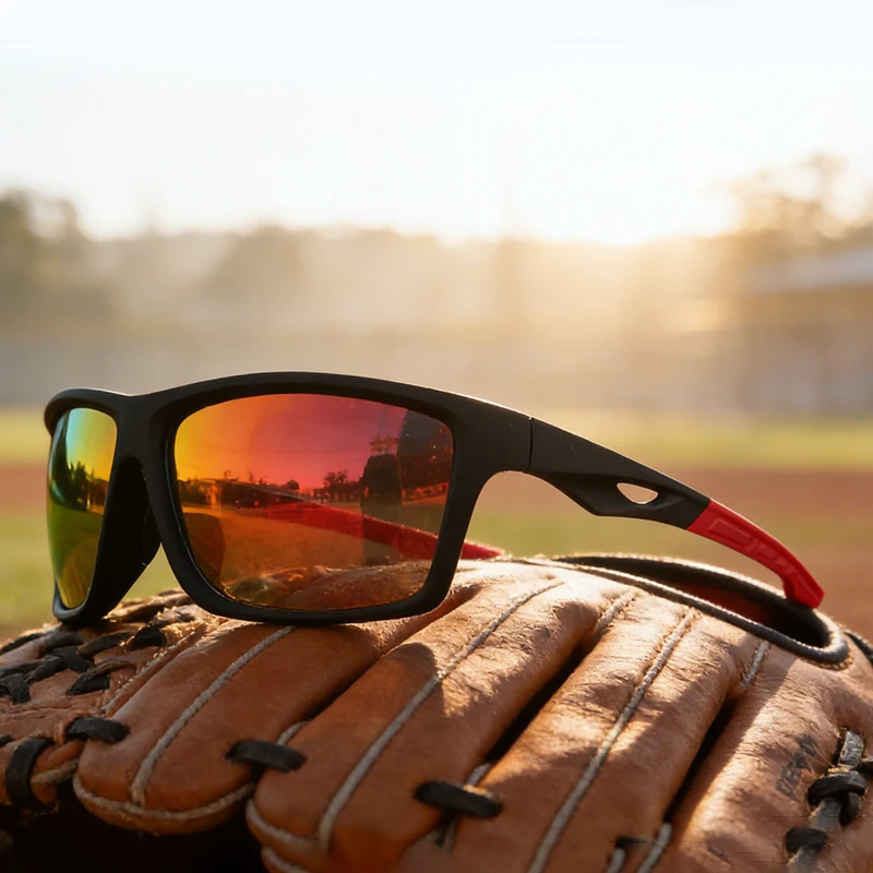 Vintage Polarized Shield Lens Sports Sunglasses - Unisex, Durable UV400 Protection, Wide Fit