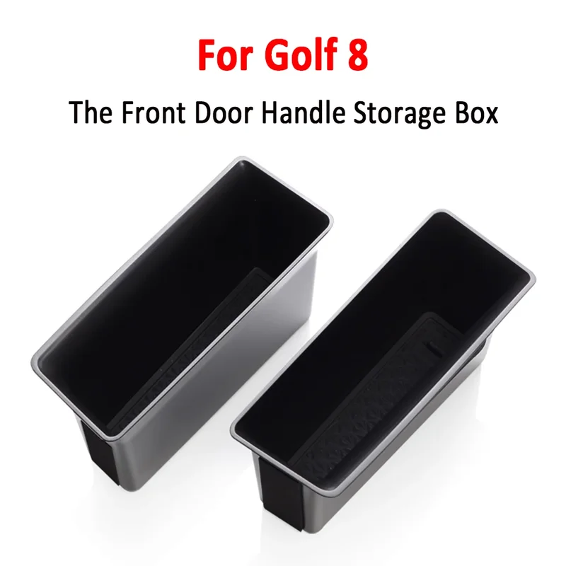 Fit VW Golf MK8 Door Storage Box 2020-2024 Golf R Door Tray Organizer Secondary Storage Box Compatible with Golf MK8 GTI