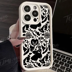 Halloween Pumpkin Ghost Cute Cat Phone Case Cover for S23 Plus (1)