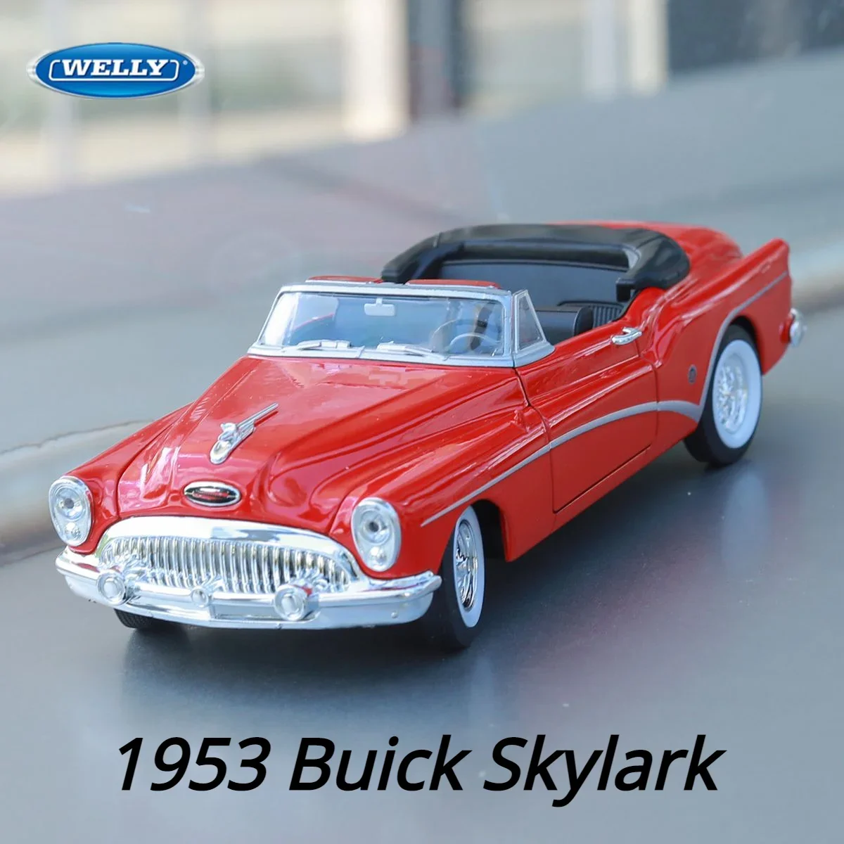 

Модель автомобиля WELLY 1:24 1953 Buick Skylark из сплава, Классическая литая металлическая игрушка, классическая модель автомобиля, Коллекционная модель, детские подарки