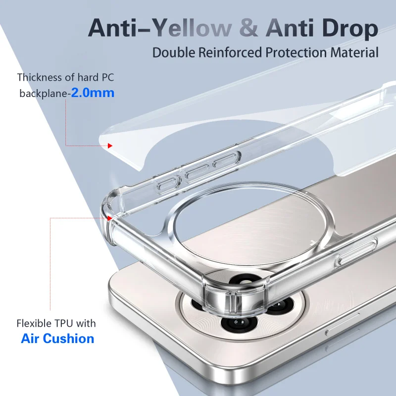 Durable Four-Corner Anti-Fall Clear Acrylic Protective Case