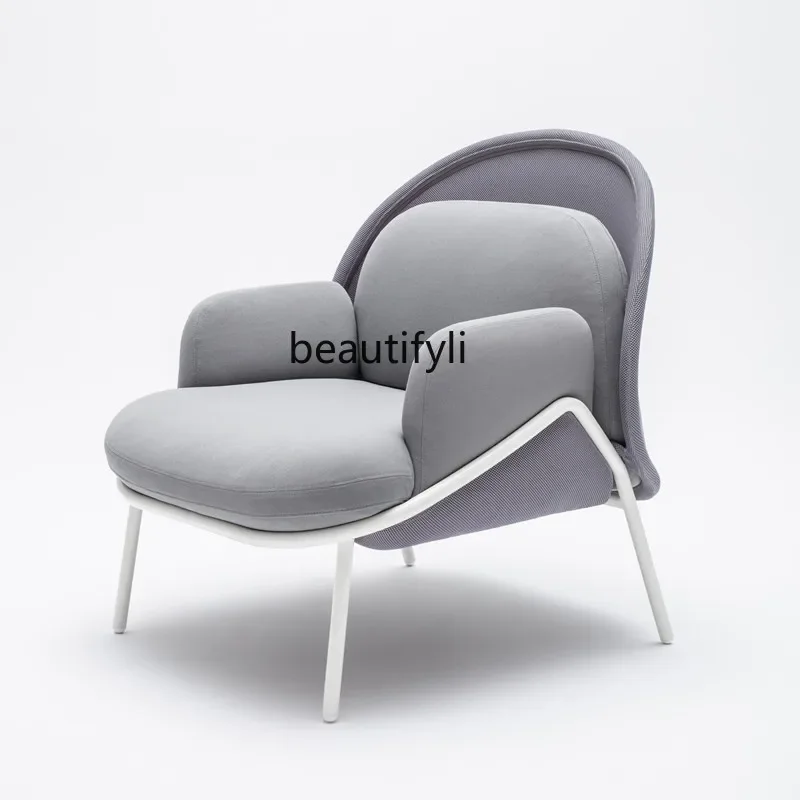 

Designer Bedroom Balcony Couch Light Luxury Nordic Backrest Modern Fairy Armchair single sofa chair furniture