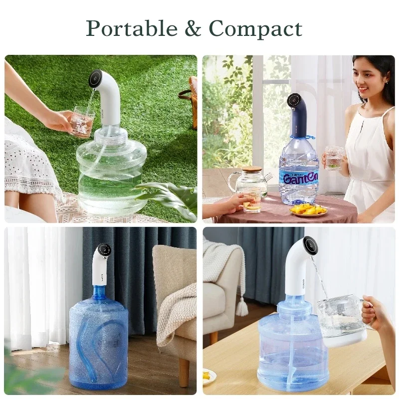 MINI New Water Pump 19 Liters Water Home Dispenser USB Rechargeable Electric Water Pump Portable Automatic Drinking Pump Bottle 5