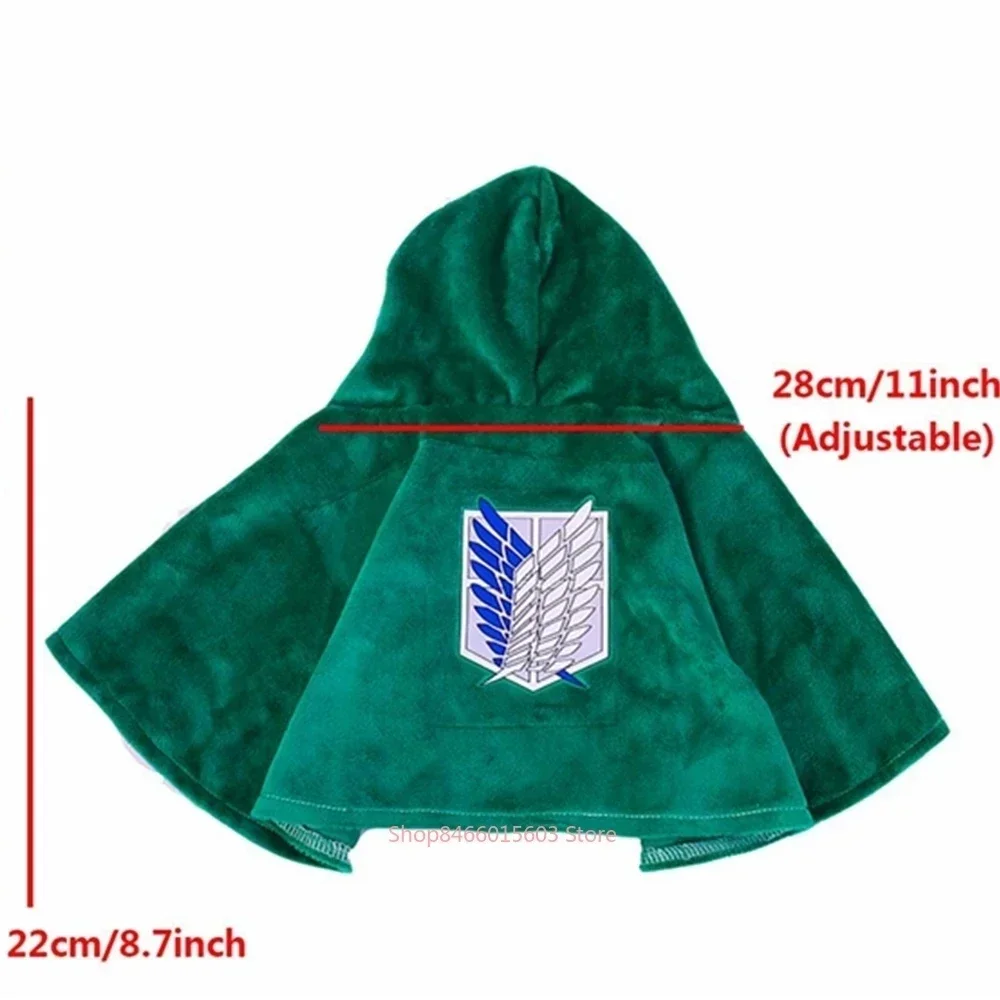 Hund Katze Umhang Weihnachten Anime Halloween Angriff Titaner Haustier Umhang Shingeki No Kyojin Umfrage Cosplay Kostüm Foto Prop Geschenke