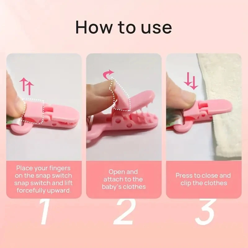 1/4pcs Cute and Durable Pacifier Holder Clips for Boys and Girls - Perfect Gift for Holidays